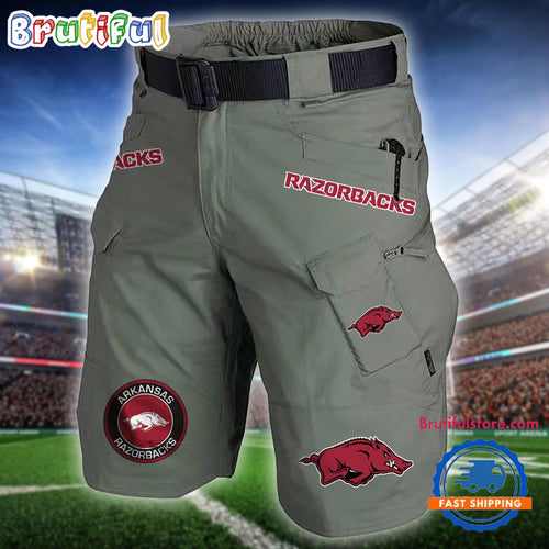 NCAA Arkansas Razorbacks Sport Team Military Tactical Shorts