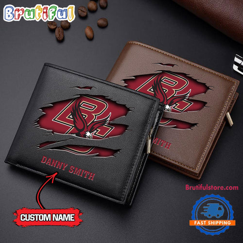 NCAA Boston College Eagles Sporty Custom Men’s Leather Wallet