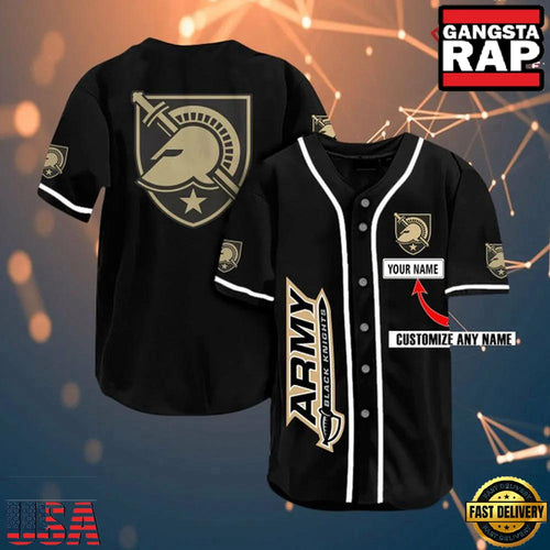 NCAA Custom Army Black Knights Team Design Baseball Jersey