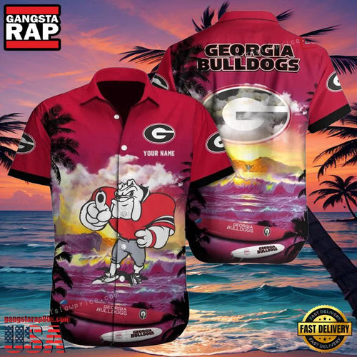 NCAA Custom Georgia Bulldogs Style Hot Trending Summer Aloha Hawaiian Shirt