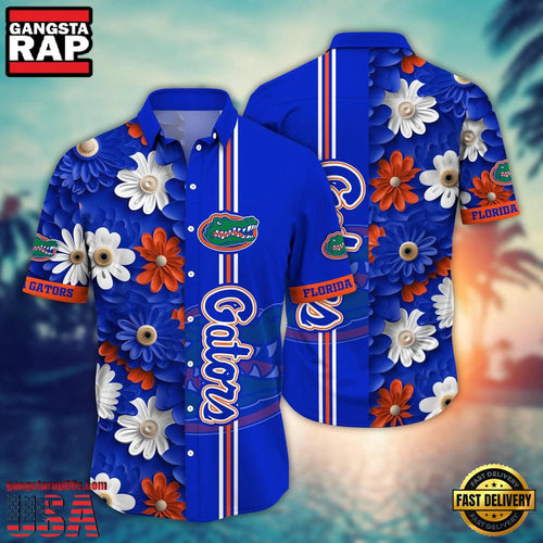 NCAA Florida Gators Flower Style Hot Summer Aloha Hawaiian Shirt