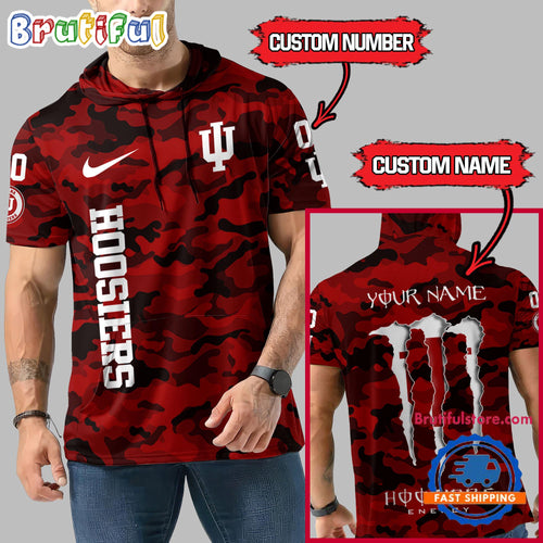NCAA Indiana Hoosiers Special Camo Sleeveless Hoodie Design