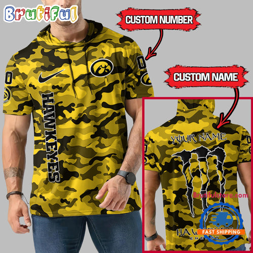 NCAA Iowa Hawkeyes Special Camo Sleeveless Hoodie Design