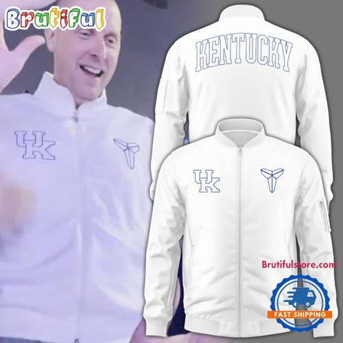 NCAA Kentucky Wildcats Kenny Brooks Ziper Basetball Jacket