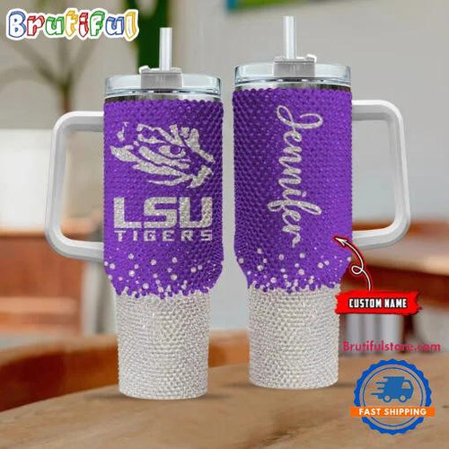 NCAA LSU Tigers Personalized Stanley Diamond Tumbler 40oz
