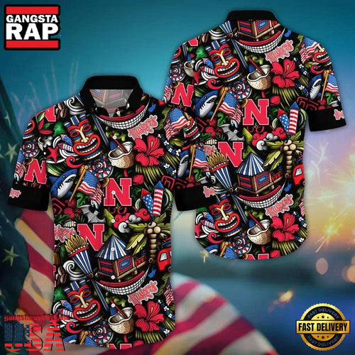NCAA Nebraska Cornhuskers Aloha Flower Hot Summer 2025 Hawaiian Shirt