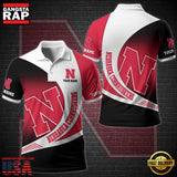 Custom Name NCAA Nebraska Cornhuskers Team Polo Shirt