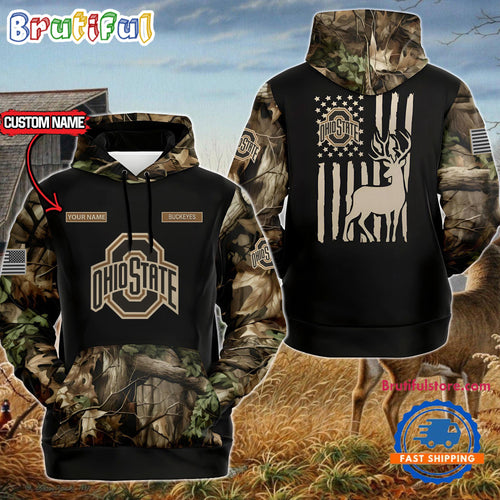 NCAA Ohio State Buckeyes Sporty Camo Hunting Style Hoodie, Sweatshirt, TShirt