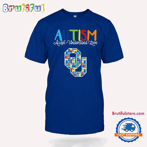 NCAA Oklahoma Sooners Autism Accept Understand Love T-Shirt