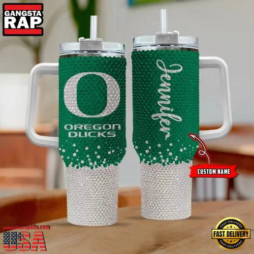NCAA Oregon Ducks Custom Name Stanley Diamond Tumbler 40oz