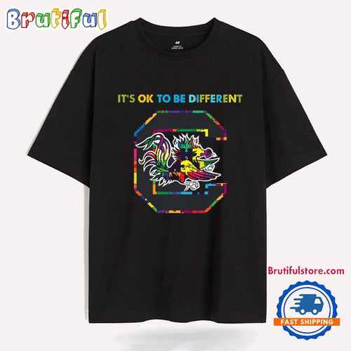 NCAA South Carolina Gamecocks Special Autism Awareness It’s Ok To Be Different T-Shirt
