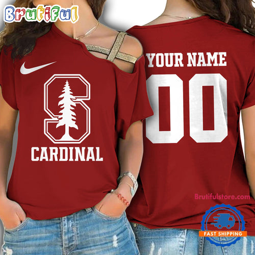 NCAA Stanford Cardinal Special Sport Team Custom Women’s One Shoulder Shirt
