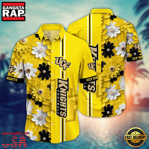 NCAA UCF Knights Flower Style Hot Summer Aloha Hawaiian Shirt