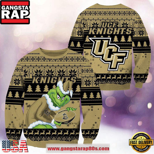 NCAA UCF Knights x Grinch New Design Ugly Xmas Sweater