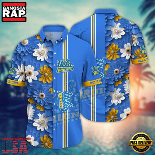 NCAA UCLA Bruins Flower Style Hot Summer Aloha Hawaiian Shirt