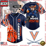 NCAA Custom Name Virginia Cavaliers Football Mascot Ready To Fight New Design Baseball Jersey
