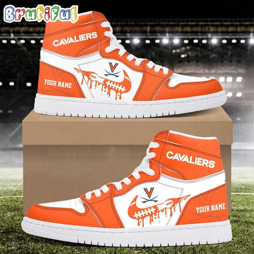 NCAA Virginia Cavaliers Sport Team Personalized Air Jordan 1 Hightop Shoes