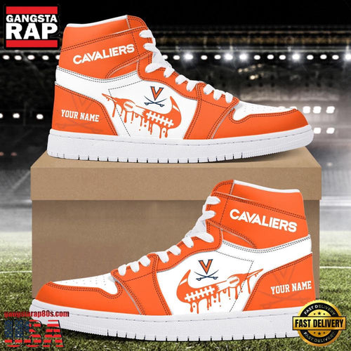 NCAA Virginia Cavaliers Sport Team CustomAir Jordan 1 Running Sneakers Shoes