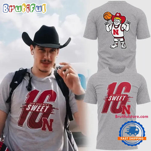 Nebraska Huskers Men’s Basketball 2026 Sweet 16 T Shirt