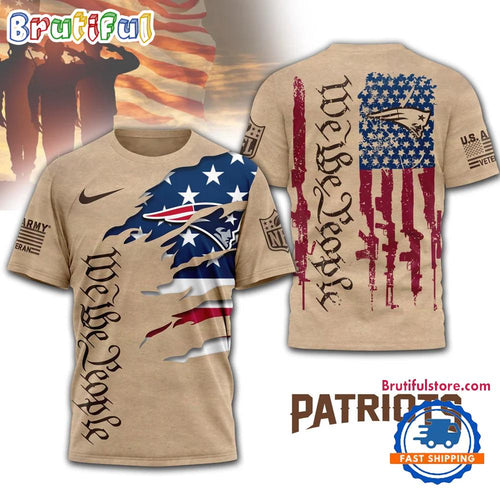 New England Patriots 2026 NFL Veteran We The People 3D Shirt