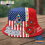 New England Patriots NFL Autism America 250th Anniversary Bucket Hat