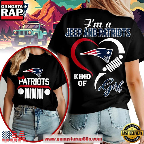 New England Patriots NFL Jeep Girl Women’s 3D T Shirt