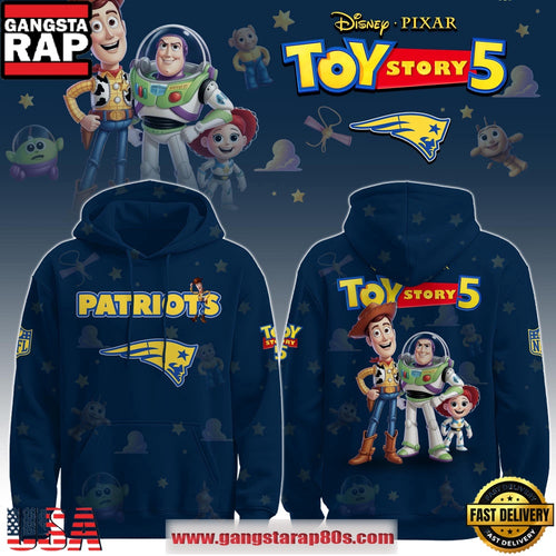 New England Patriots NFL x Toy Story 5 Limited Edition Hoodie Shirt