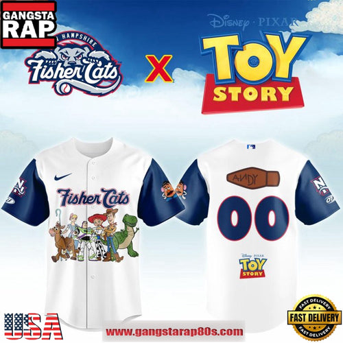 New Hampshire Fisher Cats x Toy Story Night 2026 Custom Baseball Jersey