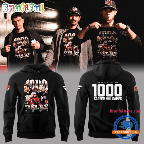 New Jersey Devils BRENDEN DILLON 1000 CAREER NHL GAMES Hoodie T-Shirt