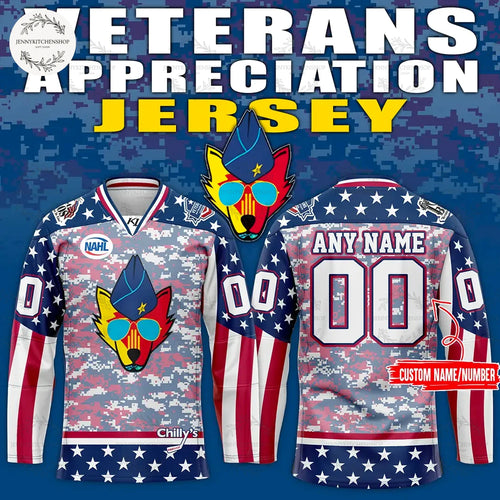 New Mexico Ice Wolves 2025 Veterans Appreciation Hockey Jersey