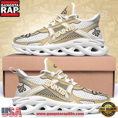 New Orleans Saints Personalized Clunky Sneaker Max Soul Shoes