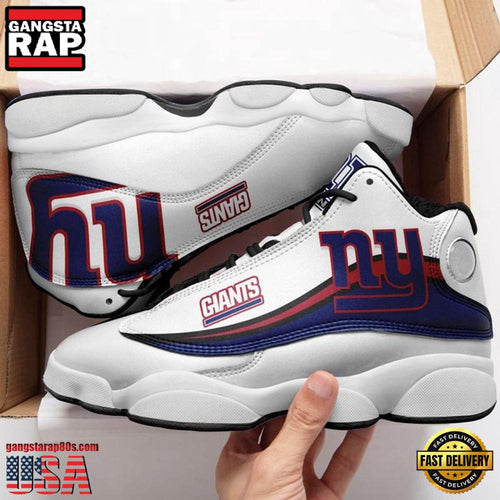 NFL New York Giants Team New Design Air Jordan 13 Running Sneakers Shoes