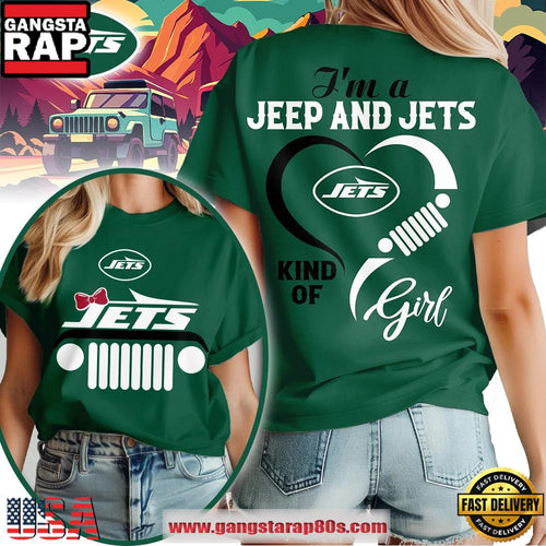 New York Jets NFL Jeep Girl Women’s Green T Shirt
