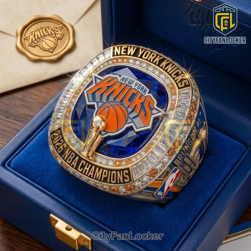 New York Knicks 2025 NBA Championship Gold Ring