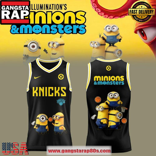 New York Knicks x Minions Monster 2026 Basketball Fan Jersey