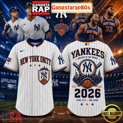 New York Knicks x Yankees Same City One Pride 2026 Baseball Jersey