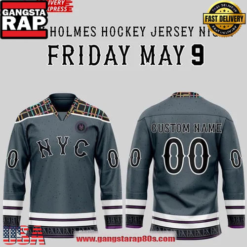 New York Mets Clay Holmes Night 2025 Special Edition Hockey Jersey