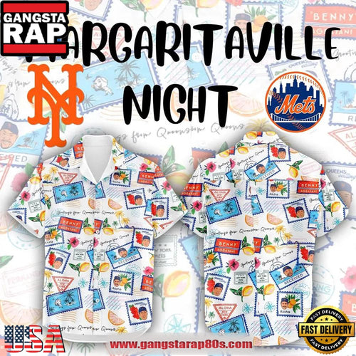 New York Mets Margaritaville Night Limited Edition Hot Summer Hawaiian Shirt