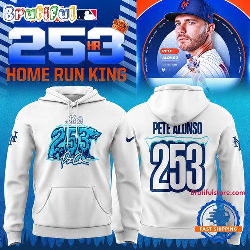 New York Mets Pete Alonso 253 Home Run Hoodie