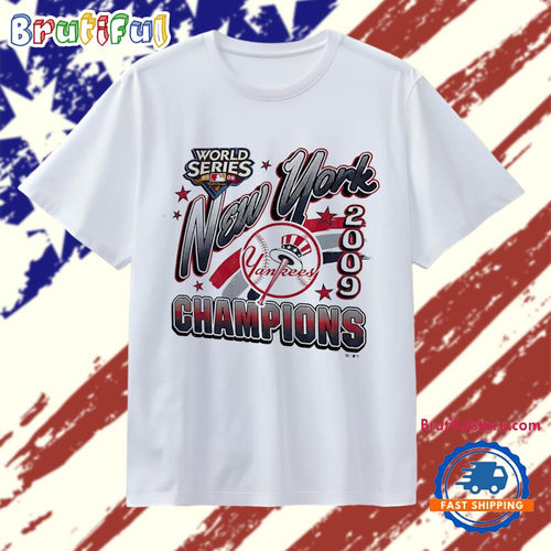 New York Yankees 2009 World Series Champions Vintage T Shirt