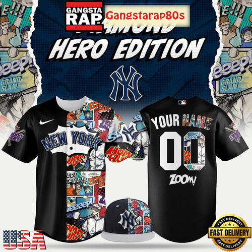 New York Yankees Diamond Hero 2025 Custom Baseball Jersey