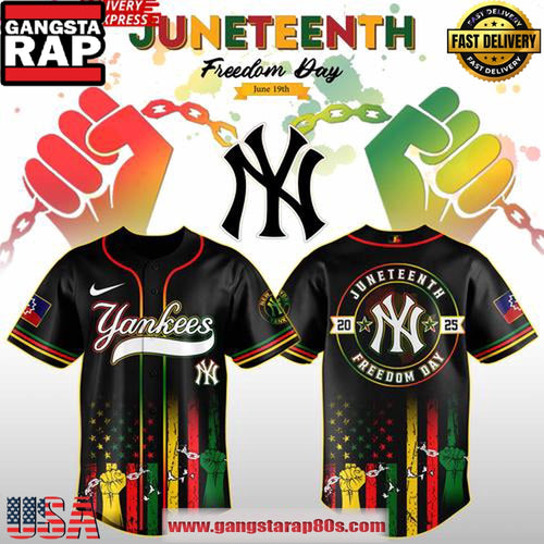 New York Yankees Juneteenth Day 2025 Special Baseball Jersey Shirt