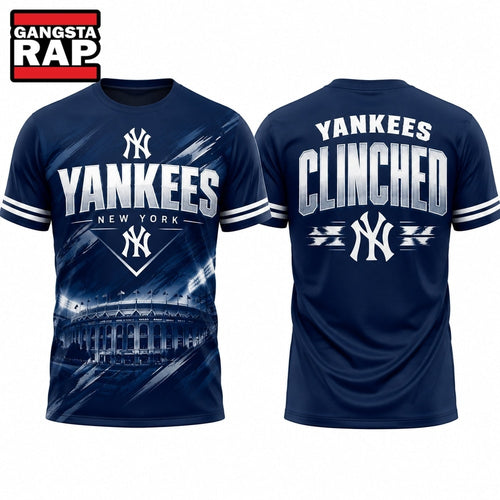 New York Yankees Postseason Clinched No Time Like October 2026 3D Shirt