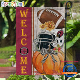 NFL Arizona Cardinals Flower Pumpkin Halloween Football Garden Flag