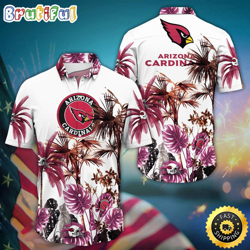 NFL Arizona Cardinals Hawaii Shirt Palm Tree Aloha Shirt For Fans