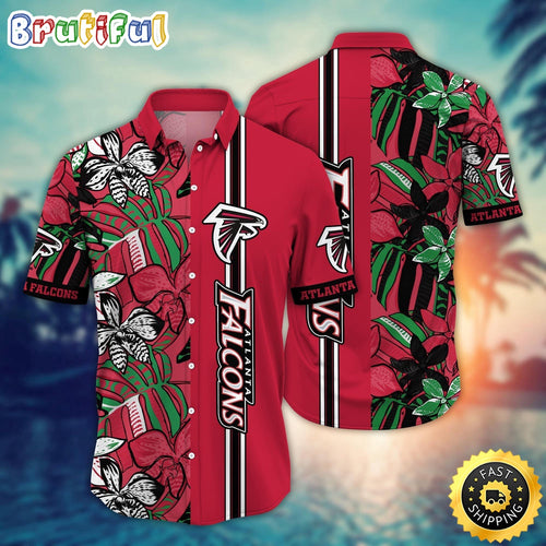 NFL Atlanta Falcons Hawaii Shirt Flower Chic Aloha Fashion