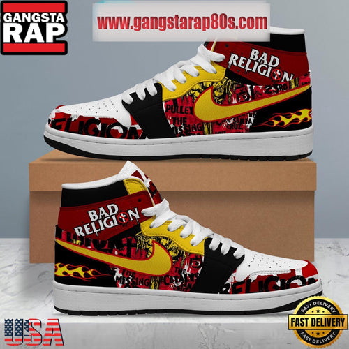 Bad Religion I Want To Conquer The World Air Jordan 1 Sneakers Shoes