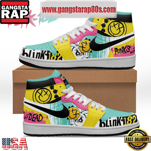 Blink-182 Punks Not Dead Yet Air Jordan 1 Sneakers Shoes