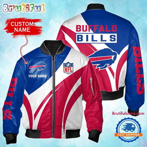 NFL Buffalo Bills Football Team Logo Personalized Bomber Jacket
