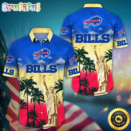 NFL Buffalo Bills Hawaii Shirt Statue Of Liberty Aloha Shirt